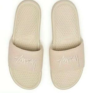 Stüssy x Nike Hemp Benassi Slides - Size 4 Men’s / Size 6 Women’s